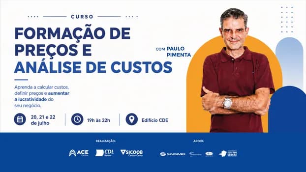 Imagem do CURSO: FORMAÇÃO DE PREÇO E ANÁLISE DE CUSTO