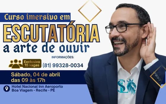 Imagem do Curso Imersivo em ESCUTATÓRIA com Lindembergue Santos