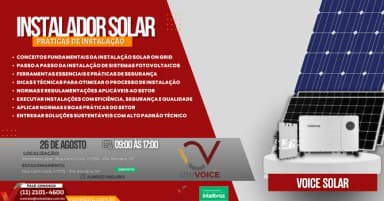 Curso Instalador Solar Práticas de Instalação em São Paulo