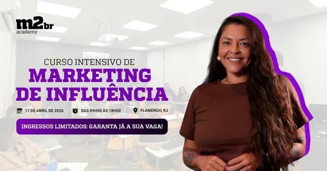 Imagem do Curso Intensivo de Marketing de Influência - Rio de Janeiro - RJ | M2BR Academy