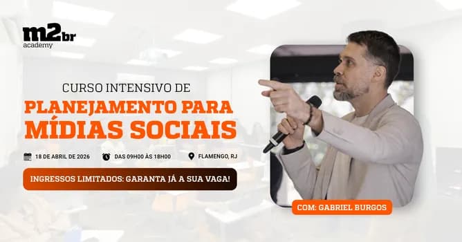 Imagem do Curso Intensivo de Planejamento para Mídias Sociais - Rio de Janeiro - RJ | M2BR Academy