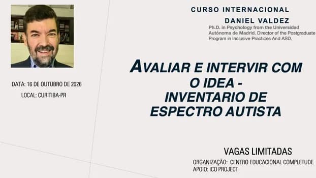 Imagem do CURSO INTERNACIONAL IDEA - INVENTÁRIO DE ESPECTRO AUTISTA