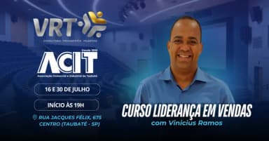 CURSO LIDERANÇA EM VENDAS em Taubaté