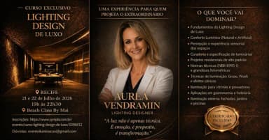 Curso Lighting Design de Luxo em Recife