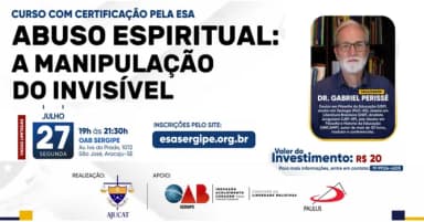 Curso Livre: Abuso Espiritual: A Manipulação do Invisível em Aracaju