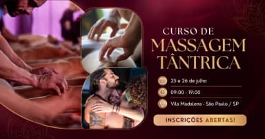 Curso Livre de Massagem Tântrica em São Paulo em São Paulo