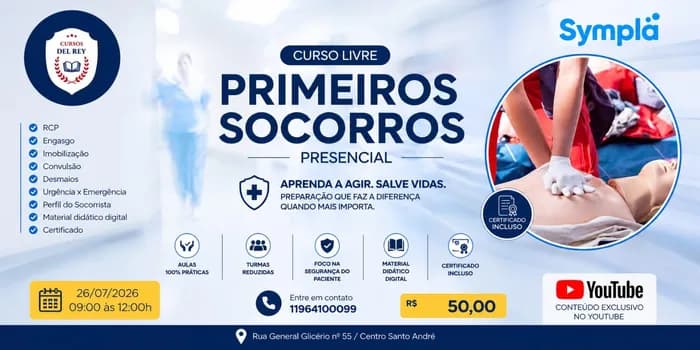 Imagem do Curso Livre Primeiros Socorros