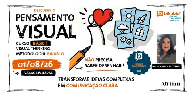 Imagem do Curso Pensamento Visual - Bikablo Basic 1 - 01/08/26