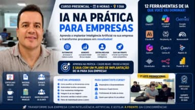 Curso Presencial de Inteligência Artificial para Empresas em Belo Horizonte