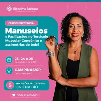 Imagem do Curso Presencial - Exercícios e Manuseios no Torcicolo Muscular Congênito e Assimetrias do Bebê