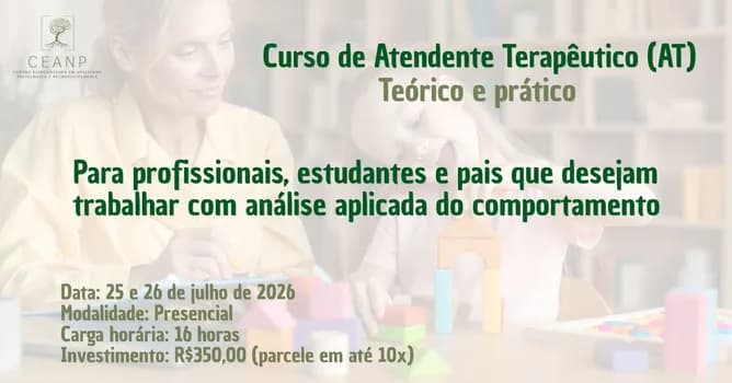 Imagem do Curso profissionalizante - Atendente Terapêutico