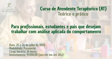 Curso profissionalizante - Atendente Terapêutico em Brusque