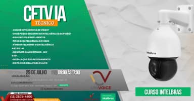 Curso TÉCNICO CFTV IA (Intelbras) em Osasco