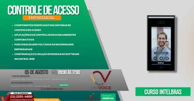 Curso Técnico controle de acesso empresarial (Intelbras) em São Paulo