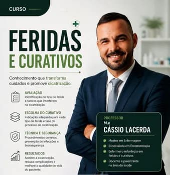 Imagem do Curso teórico-prático de feridas e curativos