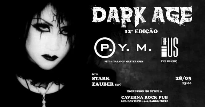 Imagem do DARK AGE COM PITCH YARN OF MATTER E THE US MAIS DJ'S