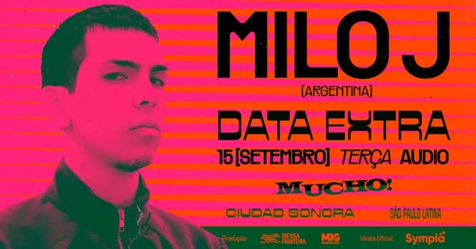 Imagem do DATA EXTRA! - MUCHO! CIUDAD SONORA apresenta MILO J