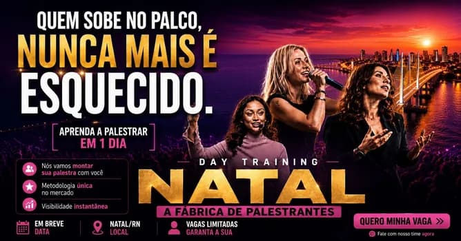 Imagem do DAY TRAINING NATAL - A FÁBRICA DE PALESTRANTES