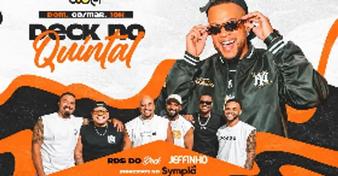 Imagem do DECK NO QUINTAL CONVIDA CANTOR JEFFINHO - DIRETAMENTO DO RJ