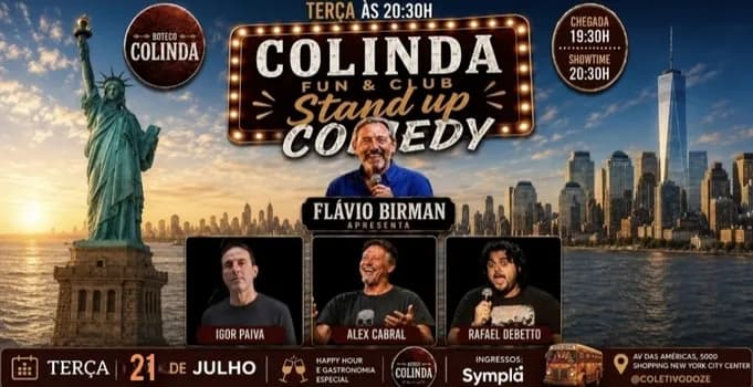Imagem do DEGUSTAÇÃO DE HUMOR COLINDA FUN BARRA 21/7