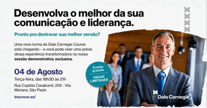 Imagem do Demonstrativa do Treinamento Dale Carnegie Course