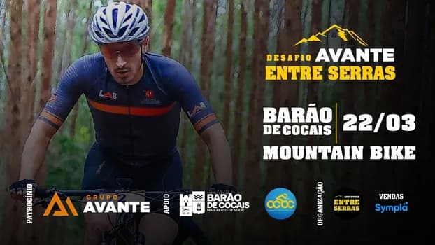 Imagem do DESAFIO AVANTE ENTRE SERRAS - MTB| BARÃO DE COCAIS 2026