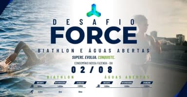 DESAFIO FORCE DE BIATLHON E AGUAS ABERTAS em Esmeraldas