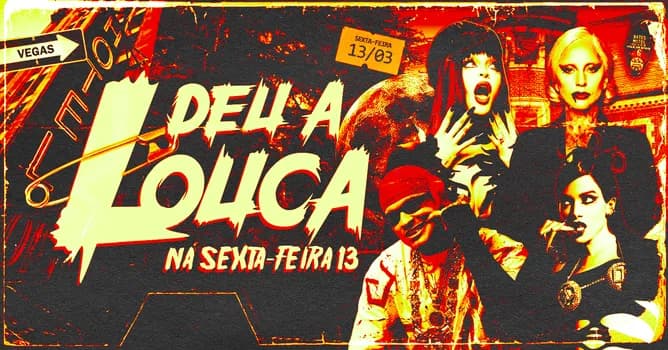Imagem do DEU A LOUCA NA SEXTA-FEIRA 13! (POP, FUNK, BREGA FUNK, ALT POP, POP ROCK E +)