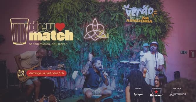 Imagem do Deu Match no Domingo! Pagode retrô e brasilidades na Amadoria