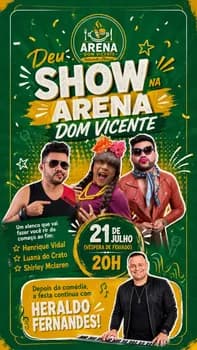 Deu show na Arena Dom Vicente em Juazeiro do Norte