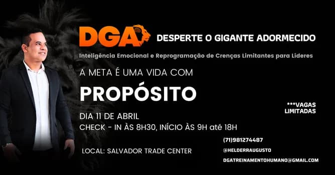 Imagem do DGA - DESPERTE O GIGANTE ADORMECIDO / Treinamento de Inteligência Emocional para Líderes