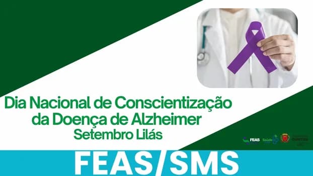 Imagem do Dia Nacional de Conscientização da Doença de Alzheimer Setembro Lilás