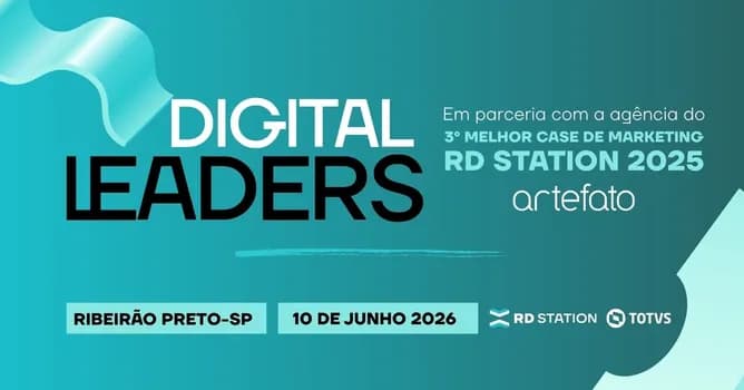 Imagem do Digital Leaders em Ribeirão Preto (10/06) | RD Station + Artefato + TOTVS