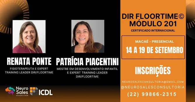 Imagem do DIR FLOORTIME® - Módulo 201 - Macaé/RJ - 14 a 19 de Setembro de 2026