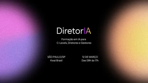 Imagem do DiretorIA - Formação em IA para Diretores e Gestores | Presencial | São Paulo-SP