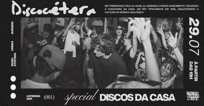 Imagem do DISCOCÉTERA tocando discos da casa.