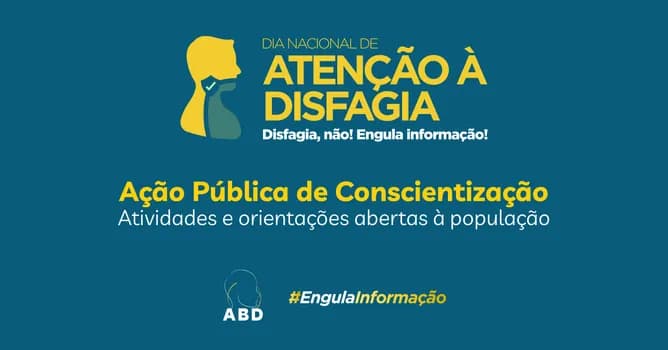 Imagem do Disfagia, não! Engula informação: Ação Pública de Conscientização