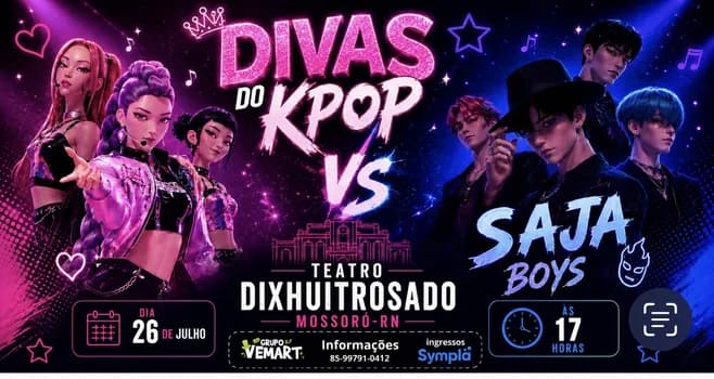 Imagem do Divas Guerreiras do Kpop vs Saja Boys