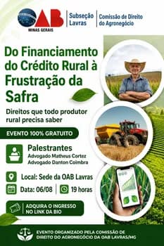 Imagem do Do financiamento do Crédito Rural à frustração da safra.