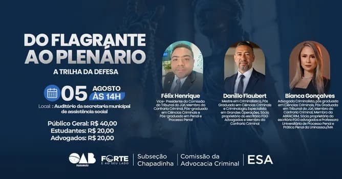 Imagem do DO FLAGRANTE AO PLENÁRIO: A TRILHA DA DEFESA
