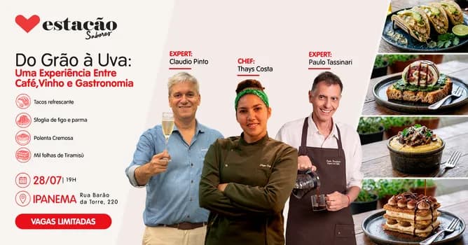 Imagem do Do Grão à Uva: uma experiência entre Café, Vinho e Gastronomia