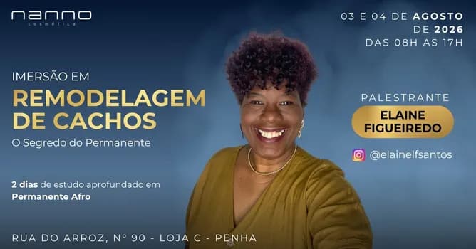 Imagem do Dominando Crespos - Imersão em Remodelagem de Cachos
