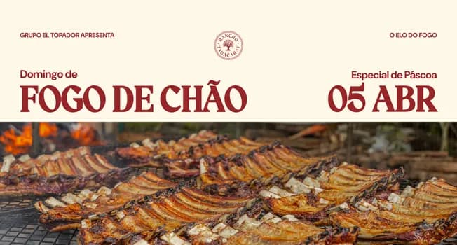 Imagem do Domingo de Fogo de Chão | 05 de abril | Especial de Páscoa | Rancho Tabacaray