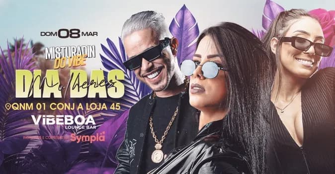 Imagem do DOMINGUEIRA ED: MULHERES | Vibe Boa Lounge Bar | Domingo 08/03 - 17H