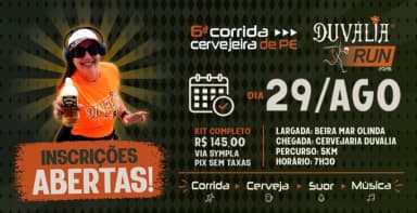 Duvália RUN 6ª Corrida Cervejeira de PE em Olinda
