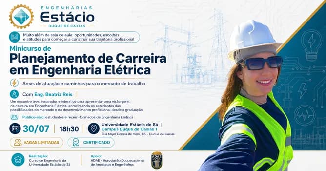 Imagem do E|Minicurso de Planejamento de Carreira em Engenharia Elétrica