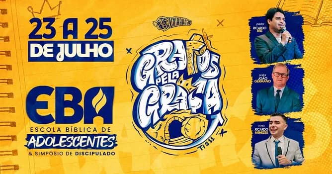 Imagem do EBA - Escola Bíblica de Adolescentes e Simpósio de Discipulado