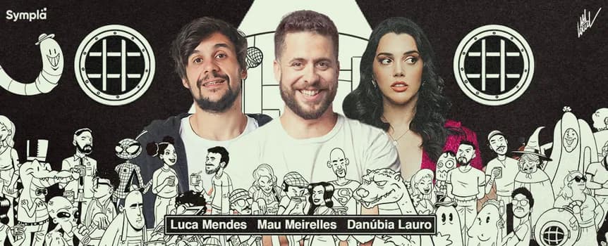 Imagem do Elencão do Minhoca: Mau Meirelles, Danubia Lauro e Luca Mendes