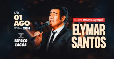 Elymar Santos no Espaço Lagoa | 01AGO (SAB) | Clube Monte Líbano em Rio de Janeiro