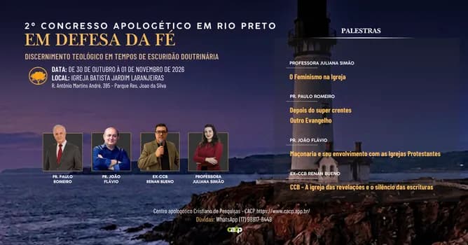 Imagem do Em Defesa da Fé - 2º Congresso Apologético em Rio Preto